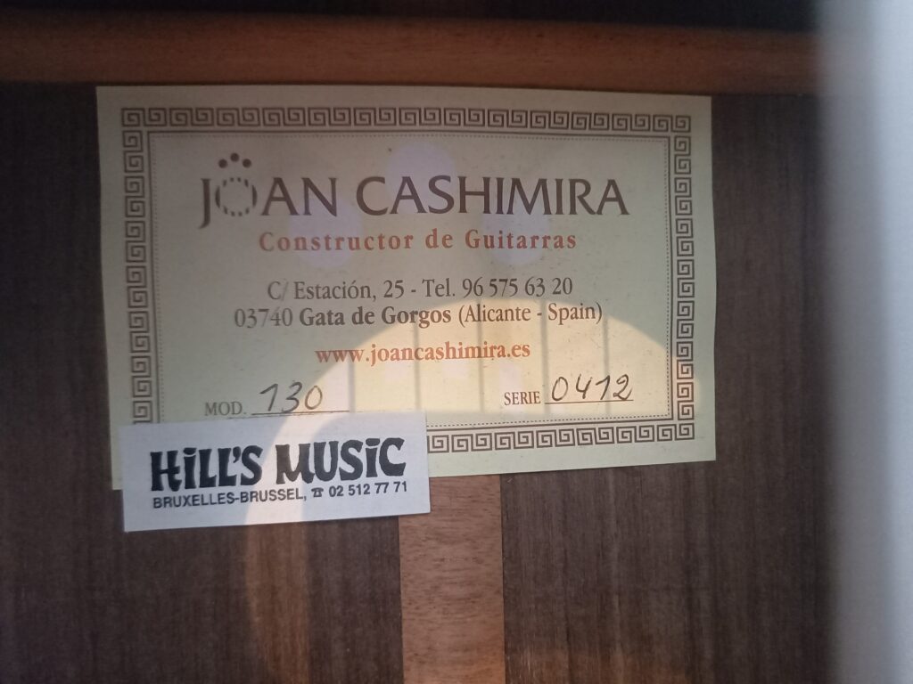 Guitare classique Joan Cashimira