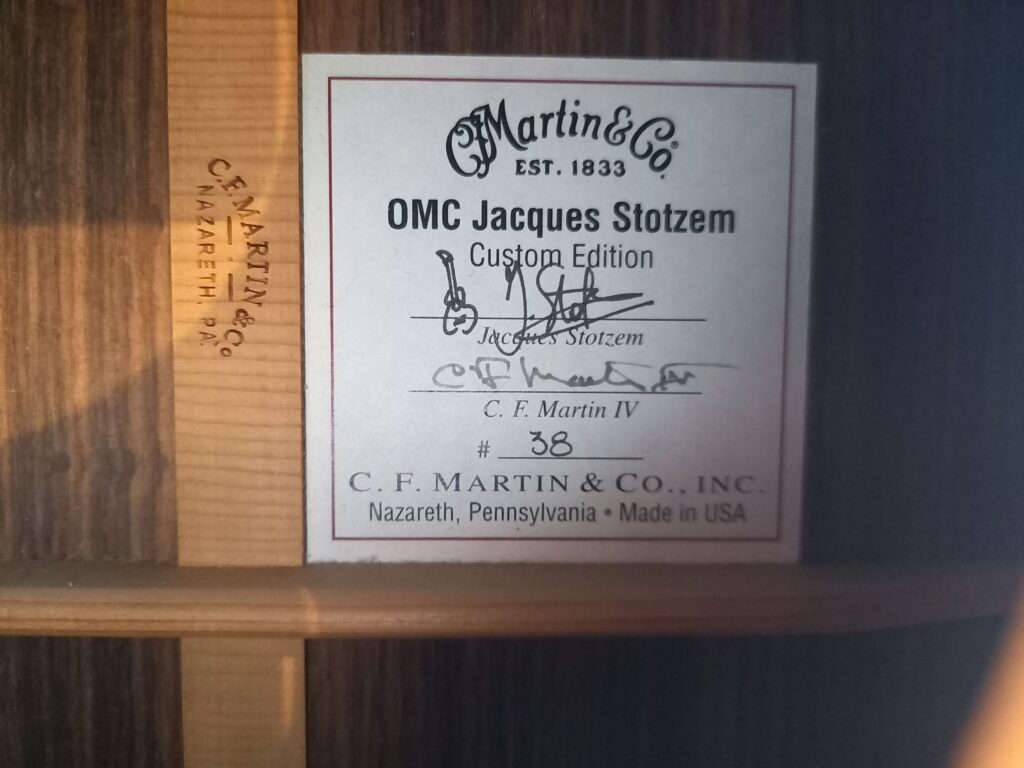 Martin OMC Jacques Stotzem n38, 2007