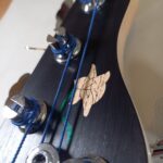 Basse 5 cordes, corps creux, fretless, micro piezo fabriquée en 2025