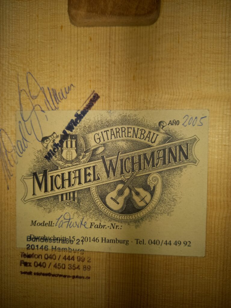 Guitare classique Michael Wichmann de 2005